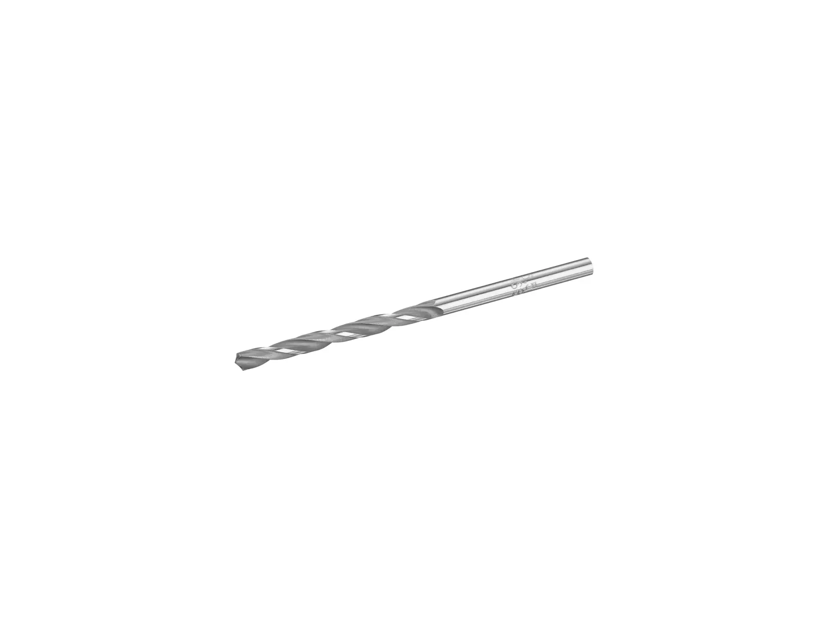 STANLEY STA50704 metal twist drill bit, silver, side view on white background.