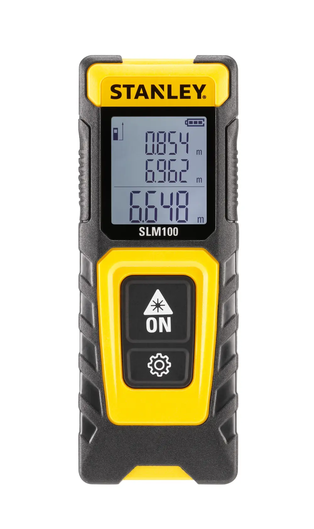 Stanley Slm100 Laser Distance Measurer Front View.